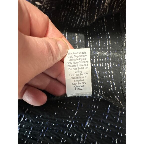 CABI Midnight Mingle Textured Zip Blazer Jacket #723 Size 12 - Picture 9 of 10